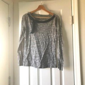 Loft pullover scooped neck w ribbon long sleeve M